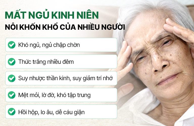 Triệu chứng phổ biến ở bệnh nhân mất ngủ kinh niên